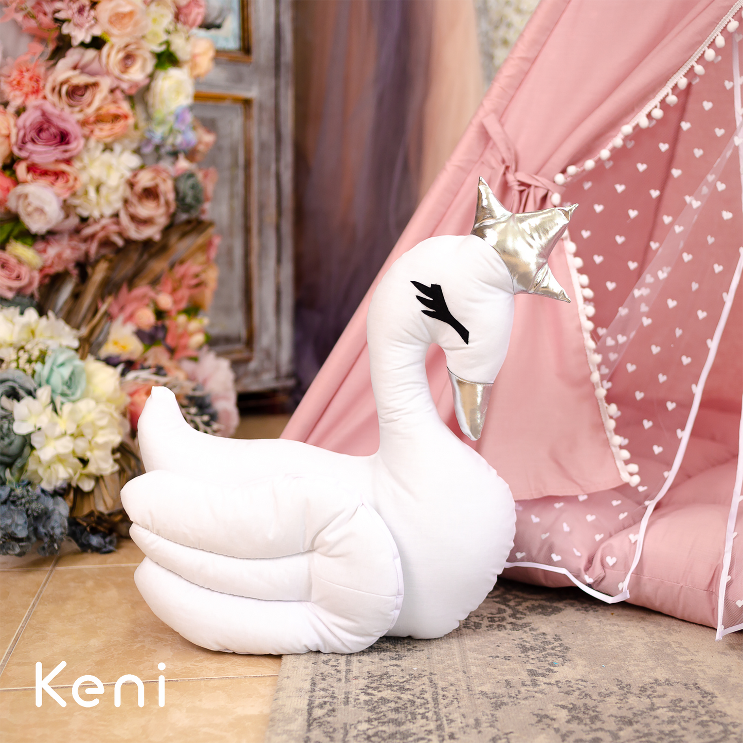 Children's tipi tent "Rabbit" Powder