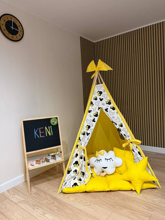 Mickey Mouse Teepee Tent for Children Yellow