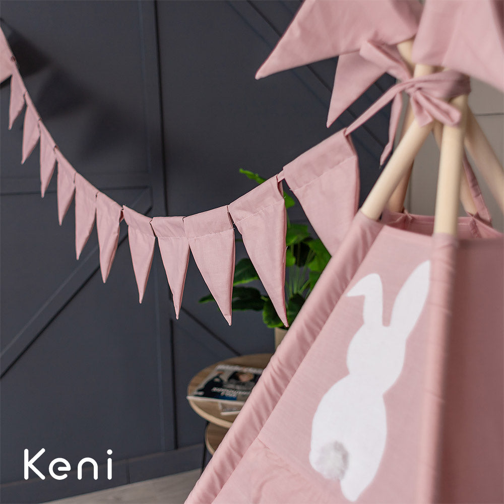Children's tipi tent "Rabbit" Powder Pink