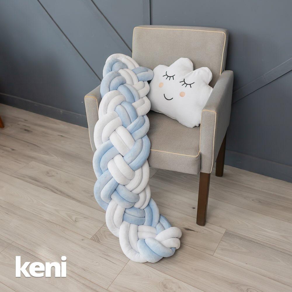 Braided baby cot bumper