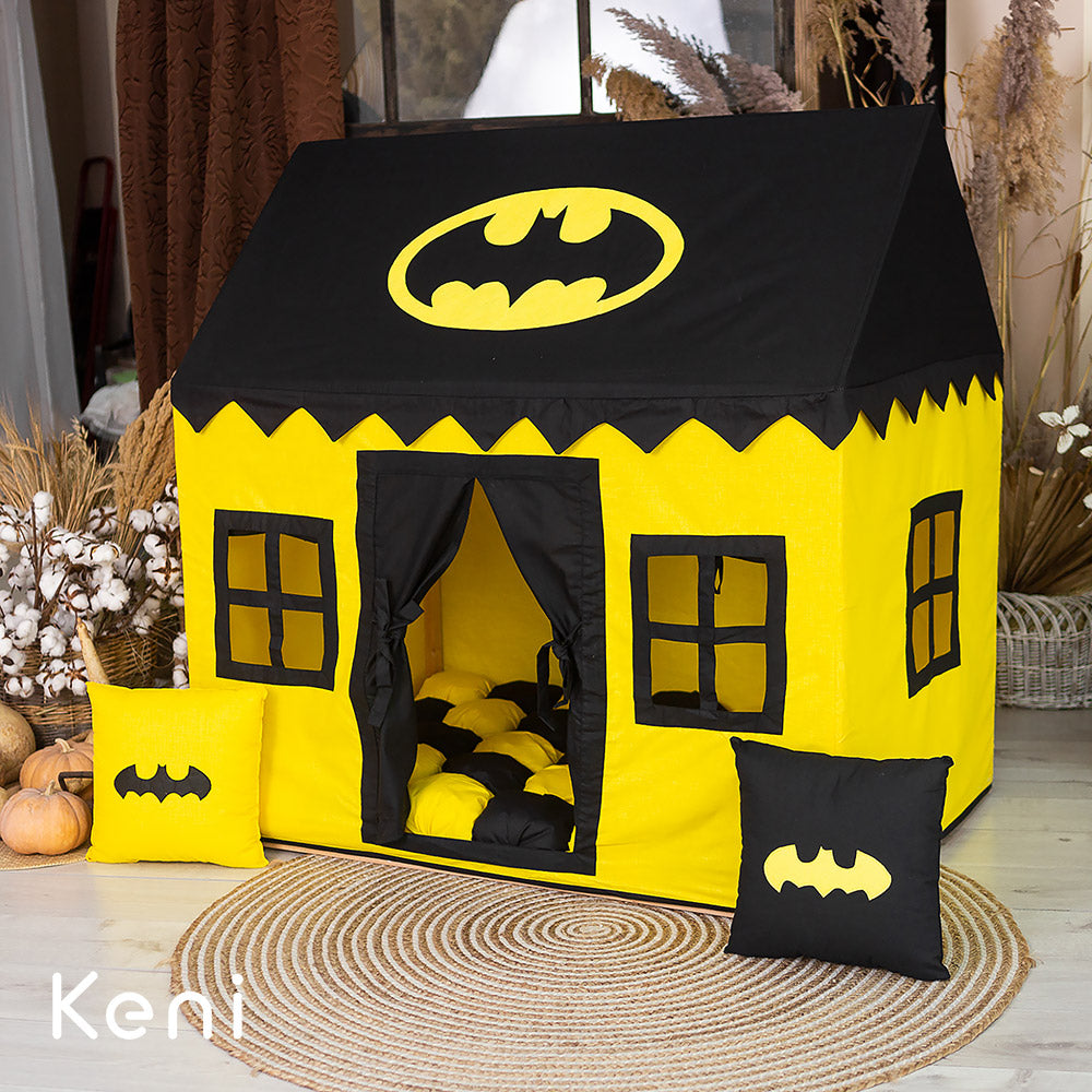 Children's tent house "Bat" Black and Yellow